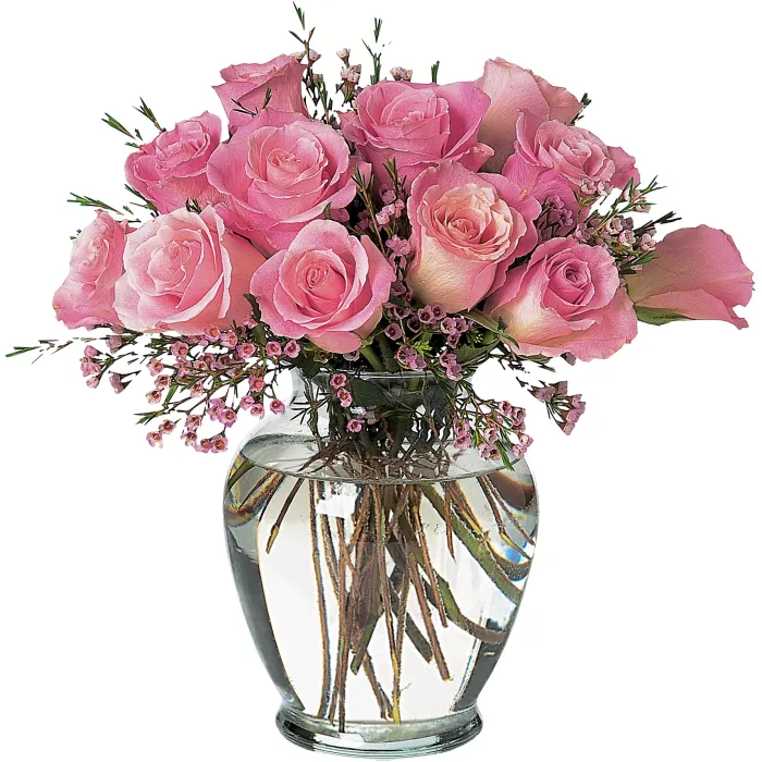 Pink Birthday Roses - TF44-2 ($64.75)
